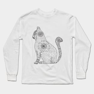 Mandala Cat Long Sleeve T-Shirt